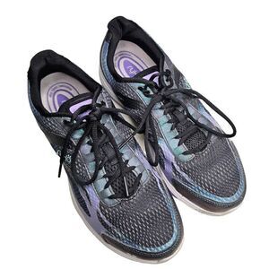 Ryka Womens Devo Plus 2 Black/Purple Walking Shoes Size 10W